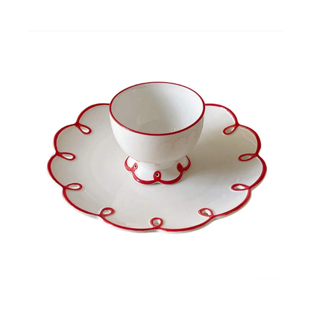 

9-дюймовая обеденная тарелка, чашка для молока и чая, рельефный десерт, бытовая техника