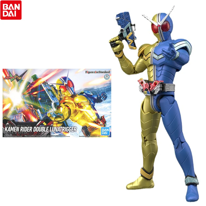 

Bandai Kamen Rider Anime Figure Rise Standard Double Lunatrigger Genuine Model Ornaments Anime Action Figure Toys for Children