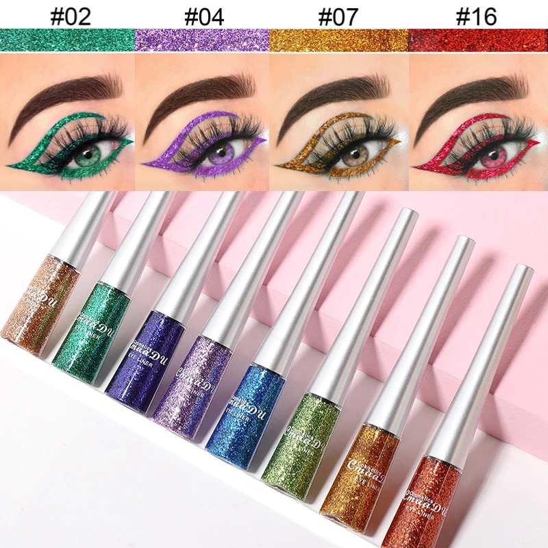 

Glitter Highlighter Liquid Eye Shadow Eyeliner Durable Waterproof Pearl Shiny Shake Liquid High Gloss Brighten Silkworm Makeup