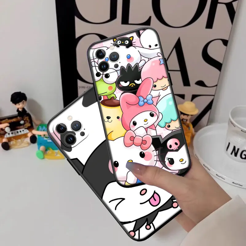 Новый высококачественный чехол для сотовых телефонов YK22 Kuromi iPhone 16 Pro Max Plus Mini