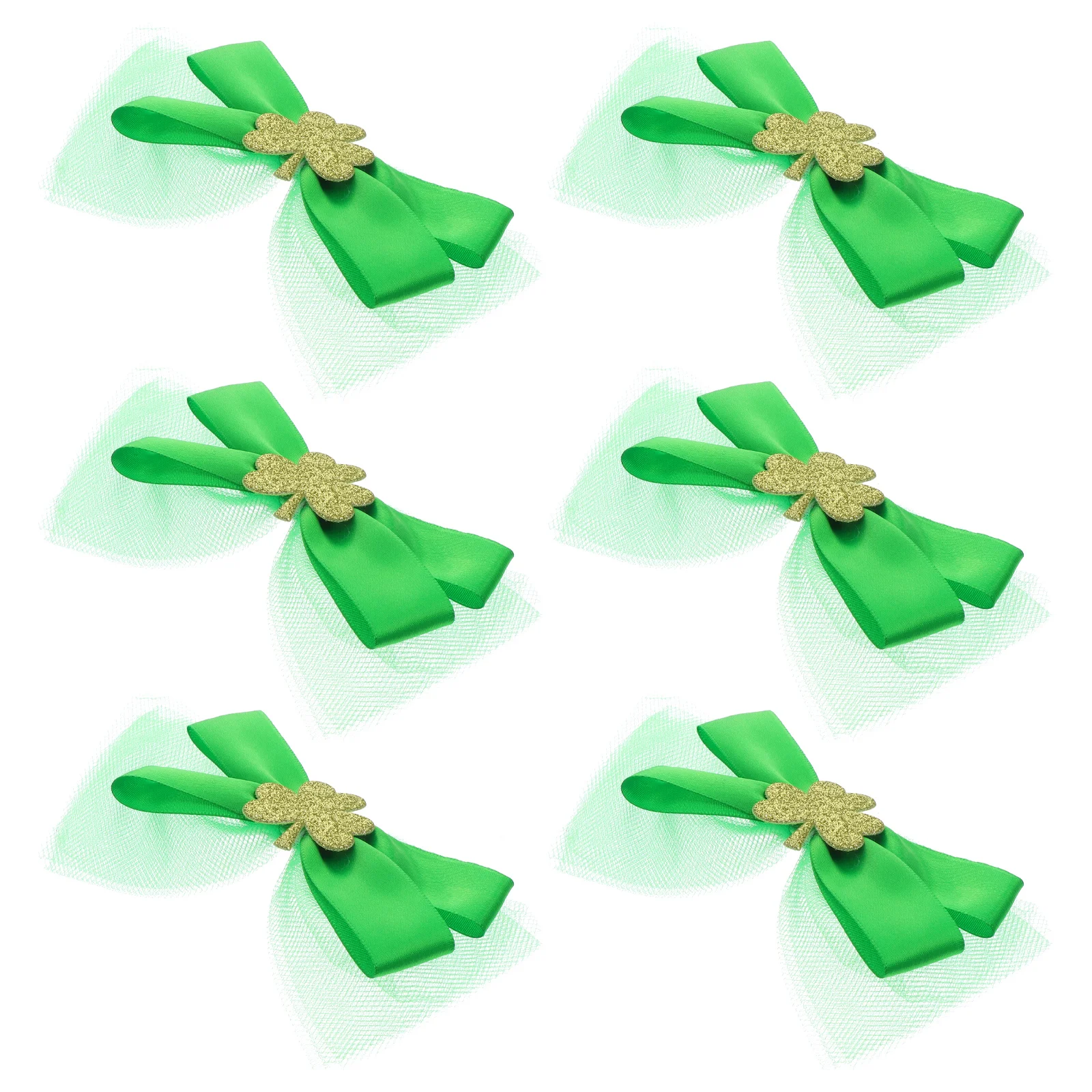 

6pcs St. Patrick's Day Headwear Props Exquisite Festival Hair Clips Festival Props