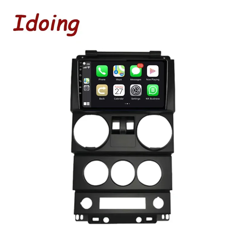 Idoing автомобильная стереосистема Android Radio Carplay медиаплеер для Jeep Wrangler 3 JK 2008-2010