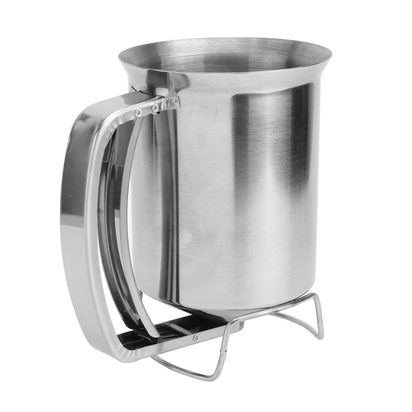 

Paper Cup Dispenser Funnel Cake Mix Ingredients Kitchen Cooking Tools Stainless Steel Maker Grease Separator Household