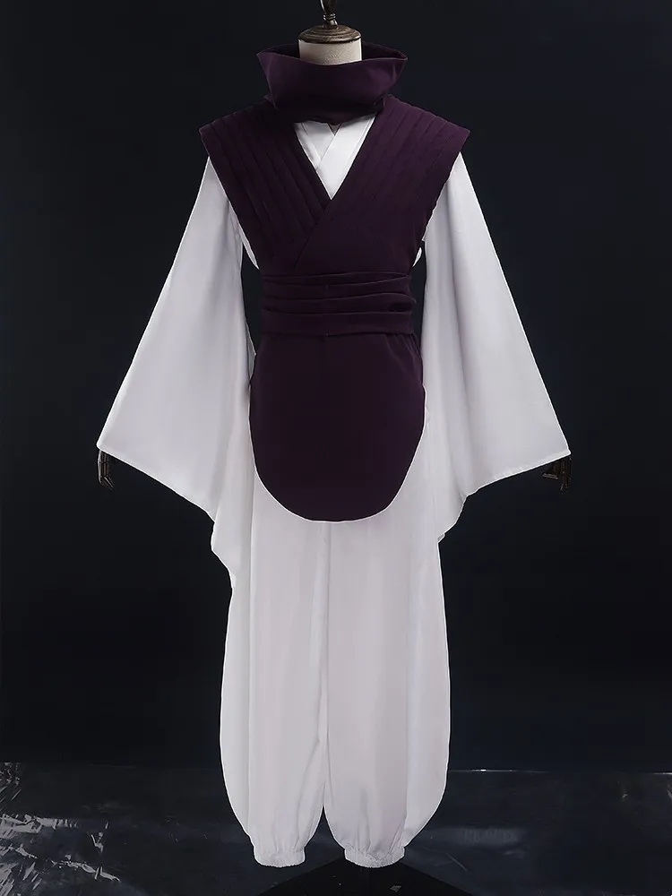 Jujutsu JJK манга аниме Choso косплей костюм фиолетовый жилет шейный пояс с гетрами