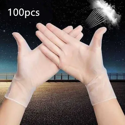 

100 шт./кор. гигиенические одноразовые перчатки из ПВХ для противовирусных перчаток