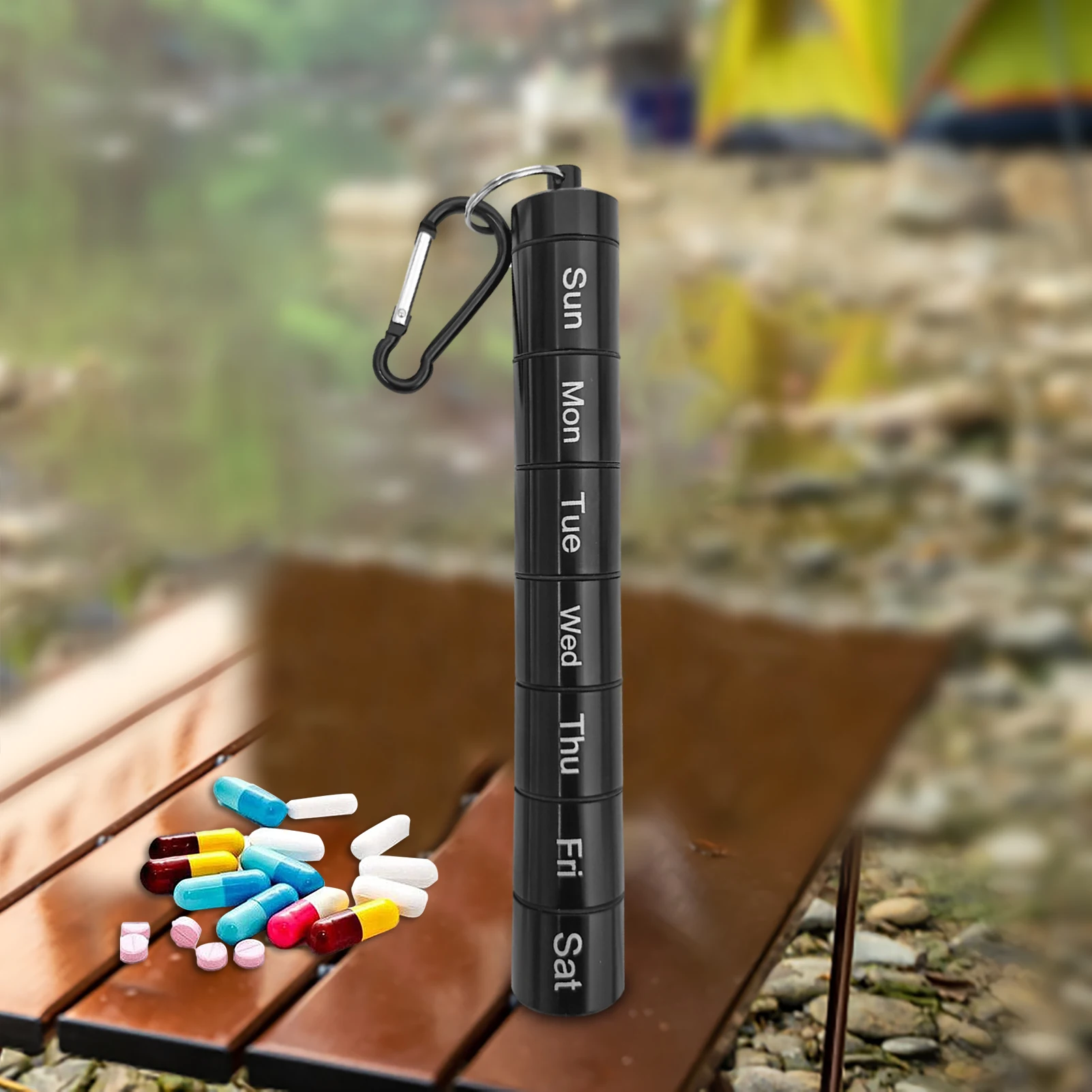 Органайзер для таблеток на неделю органайзер 7 дней контейнер алюминиевый