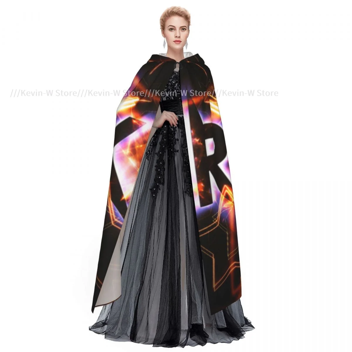 Длинная накидка плащ Постер рок с капюшоном пальто осенние толстовки