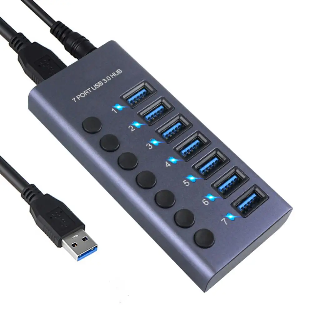 

Data Transfe Multi-port Usb3.0 Hub Usb Splitter For Keyboards Mouse Usb Adapter Portable Usb Multiport Hub Laptop Accessories