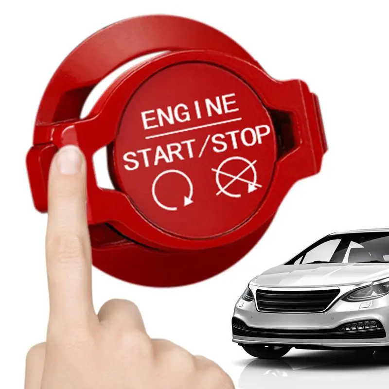 

Universal Car Start Button Cover Motors Ignition Switch Decorative Cover Car Engine One Button Start Decoration Cover For Cars