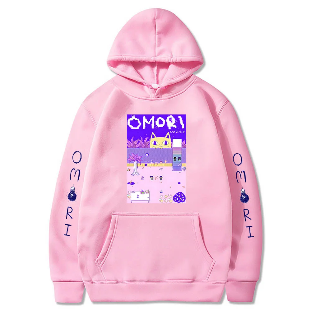 

Hot Omori Sunny Basil Hero Mari Kel Printed Cartoon Hoodies Cute Sweatshirt Funko Pop Pocket Streetwear Men/women Clothes Fleece