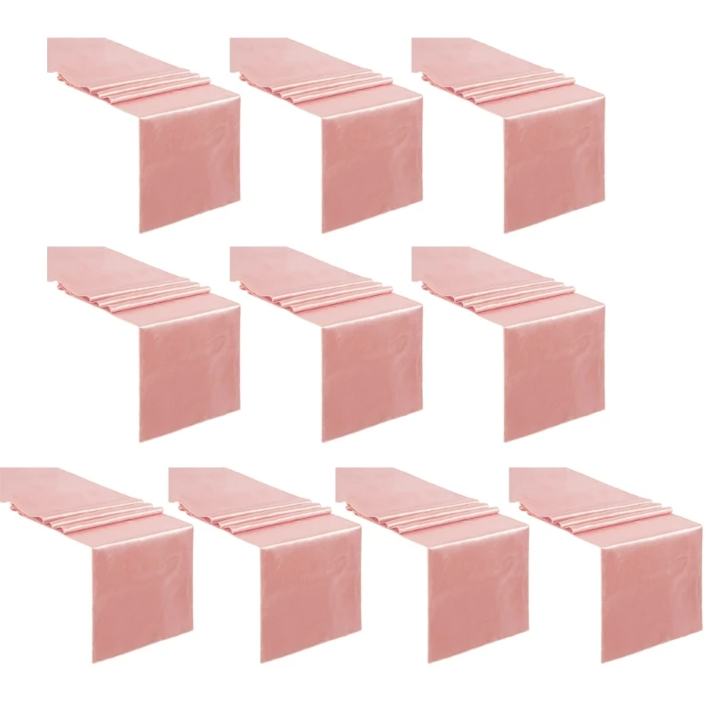 

10 шт., полиэфирный атлас, декор стола, дорожка для вечеринок и торжеств