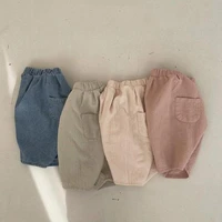 2022 summer new baby loose casual pants cotton comfortable mosquito pants children trousers infant boys pants baby girl pants