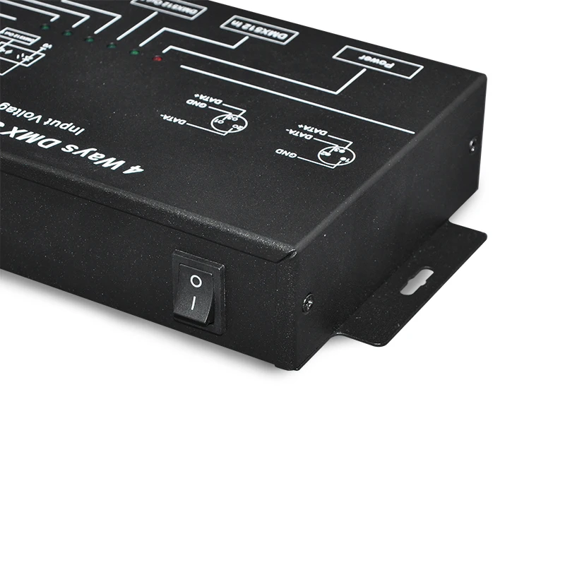 DMX124 4-портовый распределитель сигнала DMX512 изоляционное напряжение 1000 В между