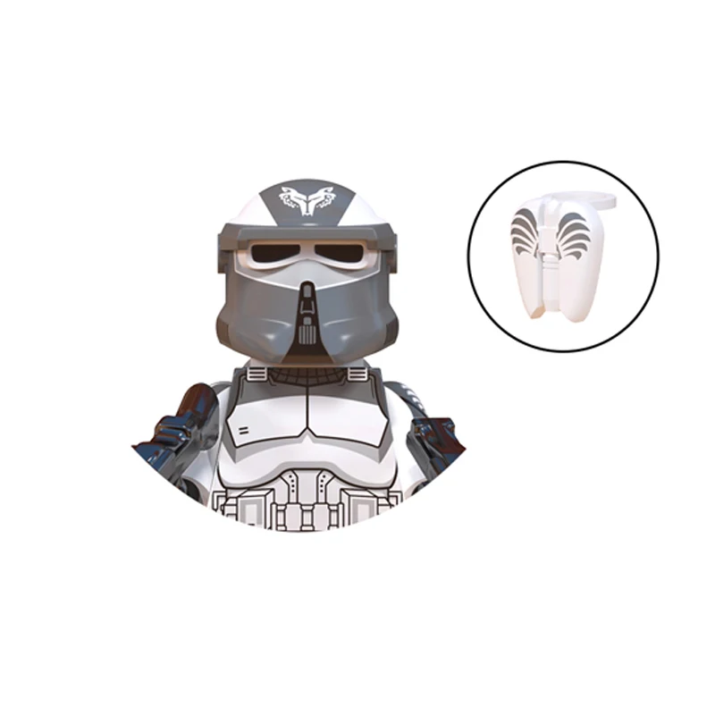 X0344 187-й Легион клон солдатики строительные блоки Wolfpack комет кирпичи Tup Фигурки мини фигурки 41-й рейнджер Platoon детская игрушка