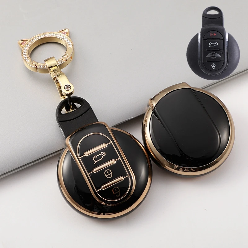 

Автомобильный чехол для ключей из ТПУ для BMW MINI Cooper F56 F55 F54 F60 R55 R56 R59 R60 R61 ONE S Clubman, аксессуары для ключа