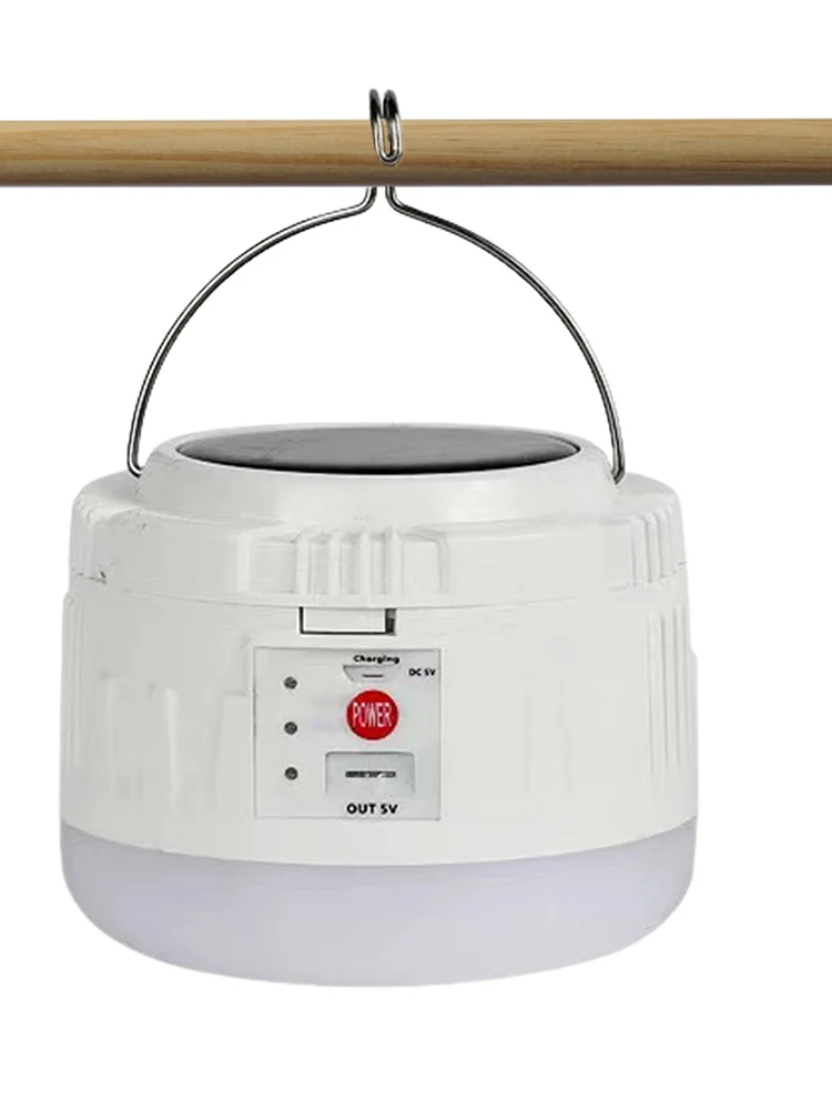 

Solar Camping Lamp Solar Tent Lantern Outdoor LED Camping Lamp With Hook Night Market Stall Lighting With Phone Charging