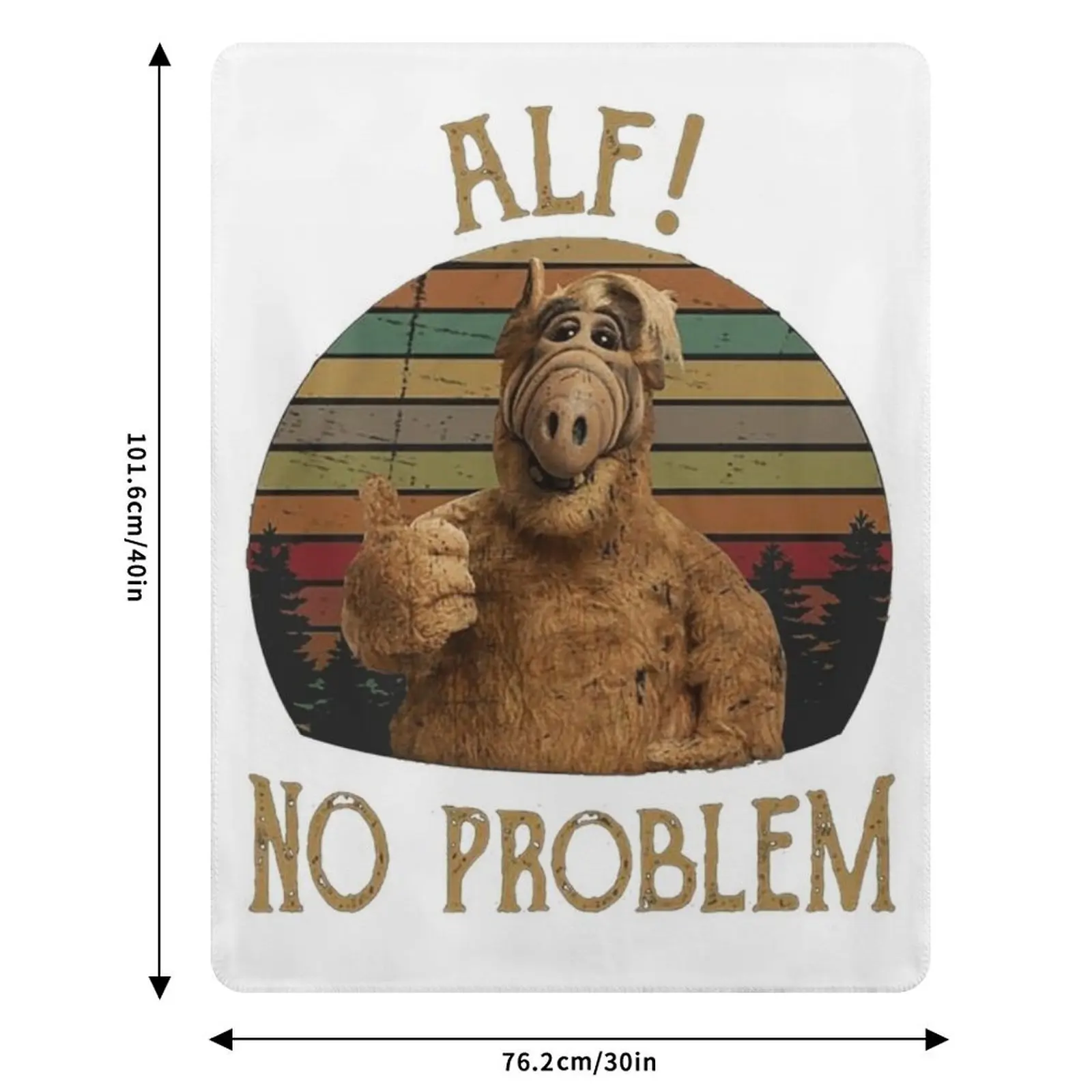 Alf - Gordon Shumway - Плед для телевизионных комедий, мягкий и теплый плед, подарок для мужчин, женщин и взрослых (art.: 3920dc34face5) - 3920dc34face5