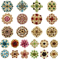 24pcs mixed style diy bouquets flower brooch pins for women men wedding bridal set brooch jewelry accessories
