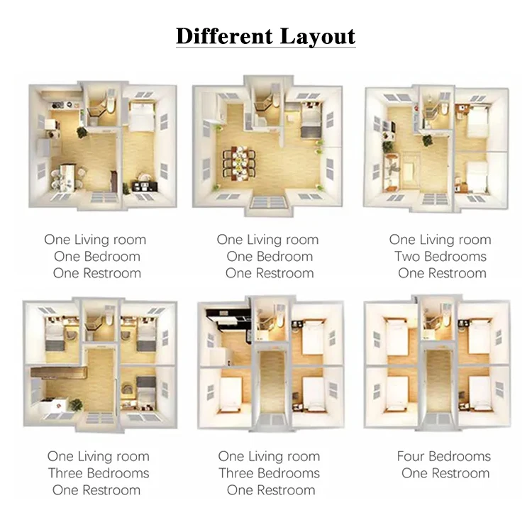 YG 3d модель быстрой сборки дома 3 спальни контейнерные домики 40 футов роскошный