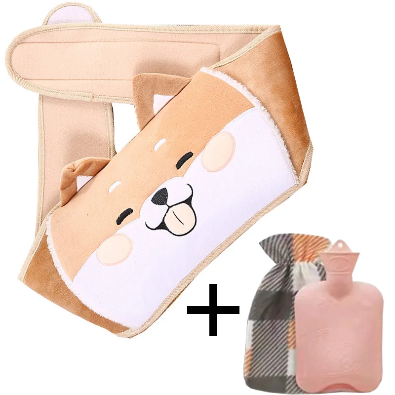 

3PCS Hot Water Bag With Warm Plush Waist Cover Belt Anti-leak Winter Warm Belt Hand Waist Stomach Neck Sore Relief Warm Supplies
