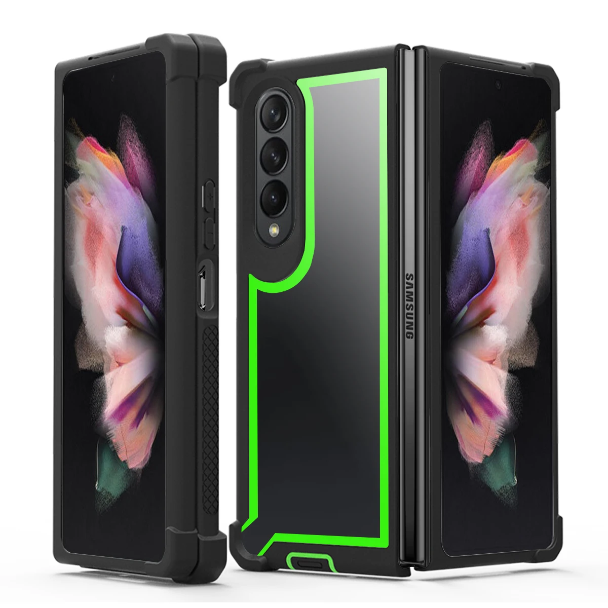 Защитный чехол в стиле милитари для Galaxy Z Fold 6/Z 5/Z 4/Z 3