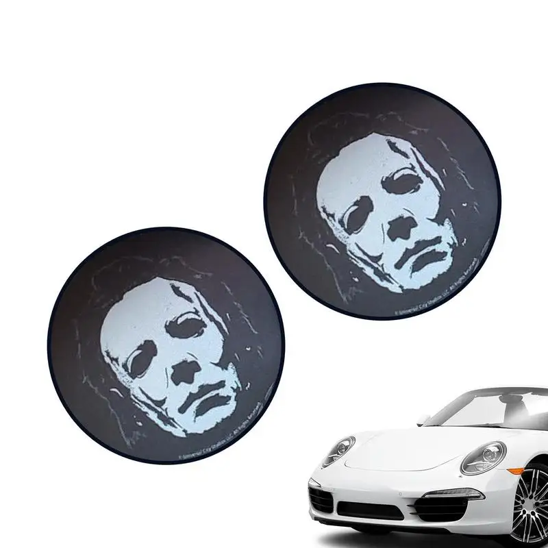 

Cup Holder Coasters Halloween Cup Coaster Drink Coaster Horror Character Non-Slip Car Coasters Universal Halloween