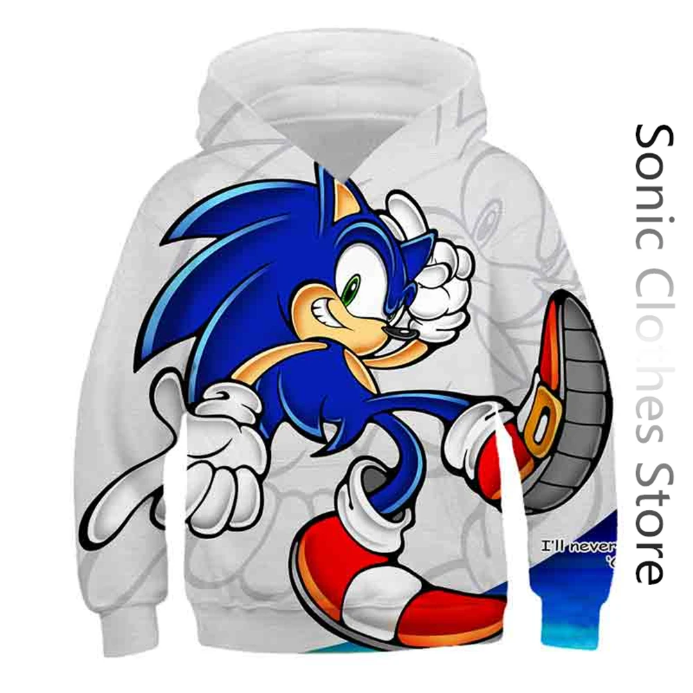 

Sonic the Hedgehog Spring Children 3D Long-Sleeved Casual Super Sonic Hoodie Printed Boys Girls Hoodies Kids Fashion Hoodies