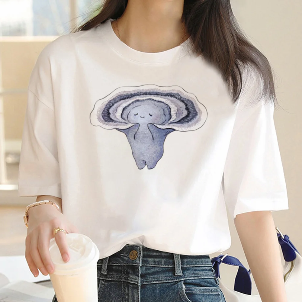 

Cottagecore Mushroom Tee women streetwear t shirt female 2000s Japanese clothing