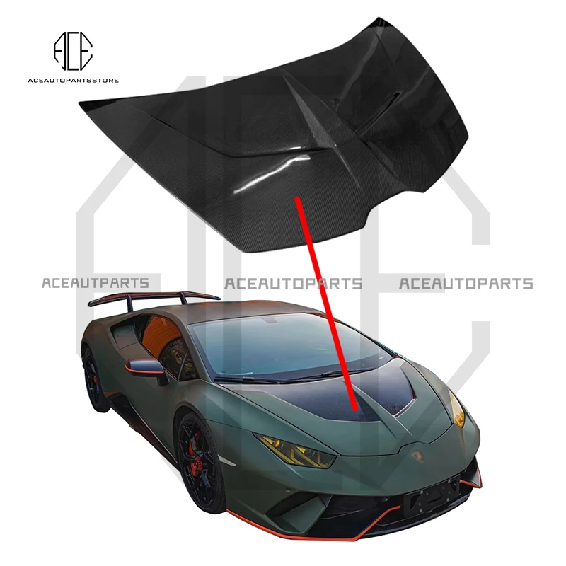 

Для Lamborghini lp610 капот двигателя капота из настоящего углеродного волокна 1016 стильные автомобильные передние бамперы капоты двигателя крышка...