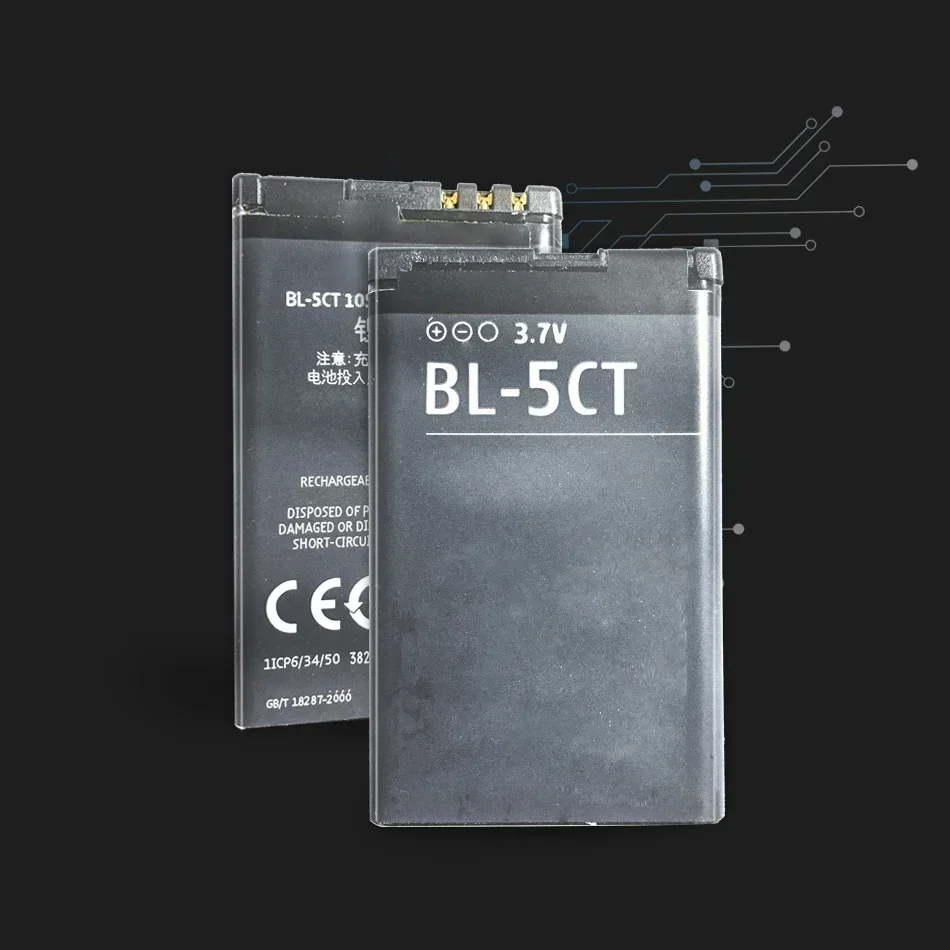1050 мАч BL 5CT аккумулятор для мобильного телефона Nokia 5220XM 6730 C5-00 C6-01 C3-01 6303C 5220 6730c C5 6303i