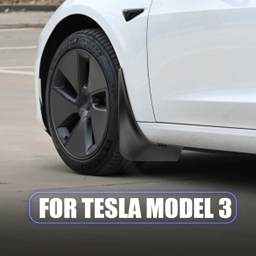 

Front Rear Wheel Mudguard For Tesla Model 3 2016-2021 4Pcs/set Splash Guards Mud Flaps No Drilling Required Guard Fender