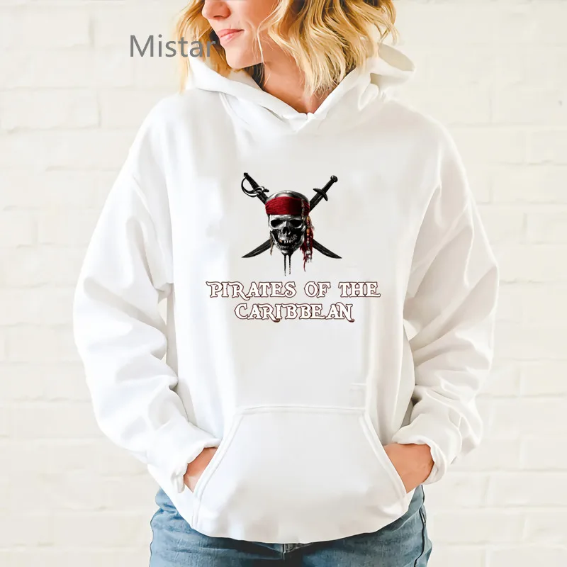 

Disney Movie Hoodies Women Pirates of the Caribbean Printed Casual Unisex Hoodie Sweatshirts Long Sleeve Harajuku Tops Clothing