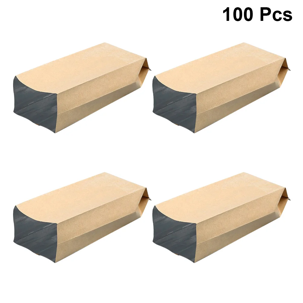 

Side Gusset Bags Kraft Paper Eco-friendly Aluminum Foil Lined Packaging Bags for Tea Coffee