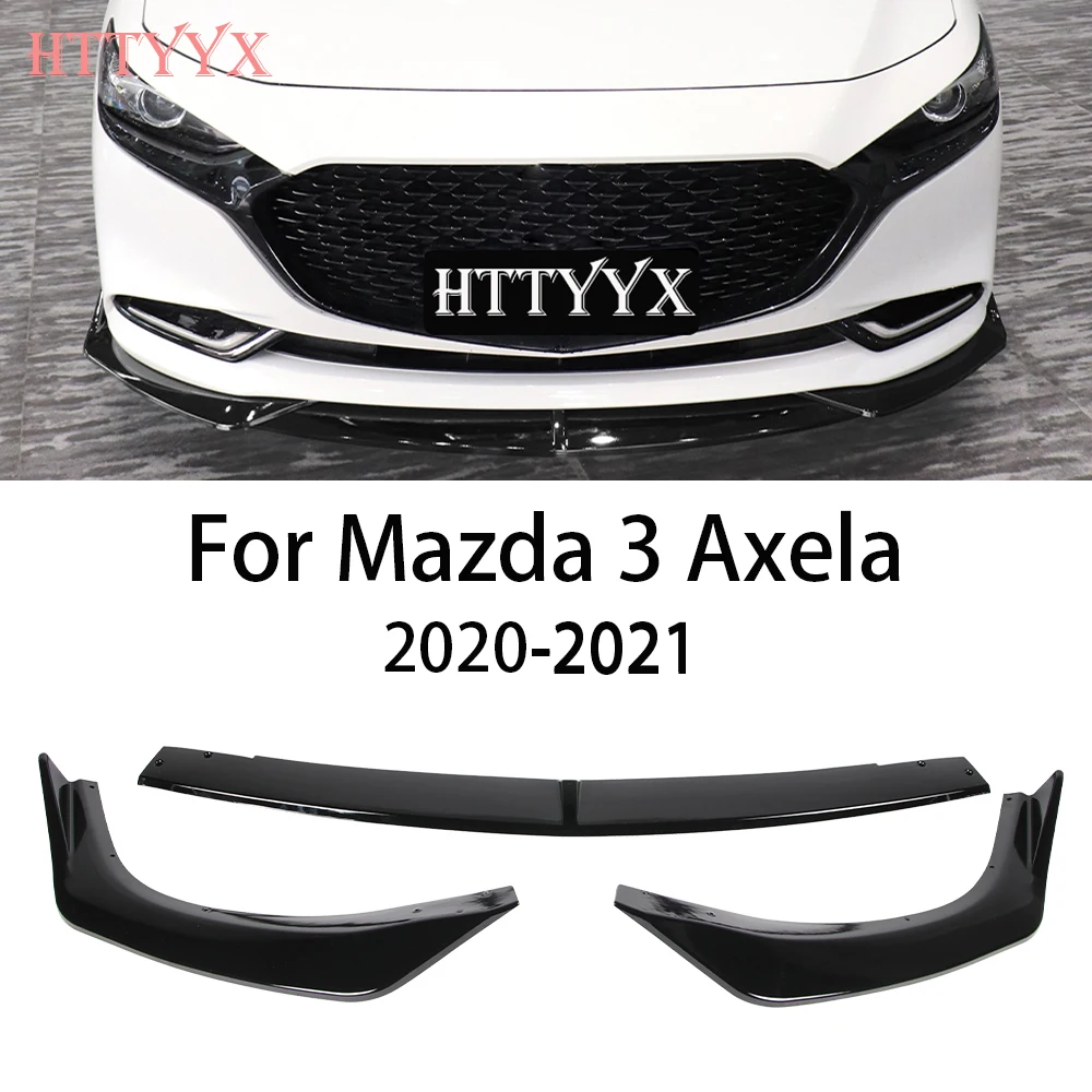 

Сплиттер для переднего бампера автомобиля, 3 шт., диффузор для губ, комплект для корпуса, защита спойлера ДЛЯ Mazda 3 Axela 2020 2021