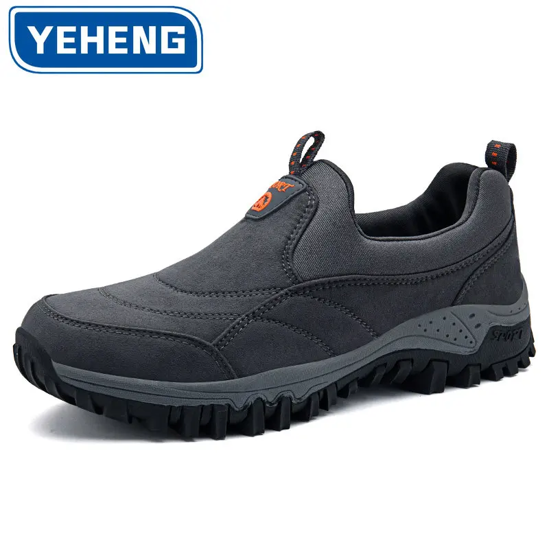 Кроссовки мужские с мягкой подошвой, удобные повседневные сникерсы из искусственной замши, нескользящая легкая прогулочная обувь, весна-осень