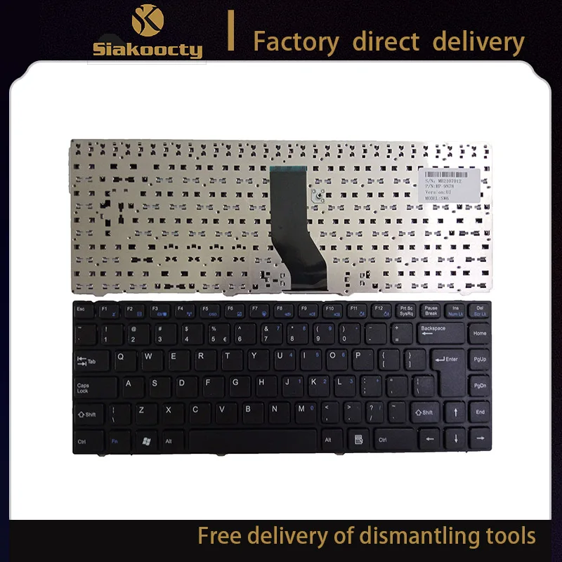 Клавиатура для ноутбука UI Hasee Itautec W7430 W7435 SW6 HAIER T6 T6-C R410U R410G SW9 SW9D A410 A431 |