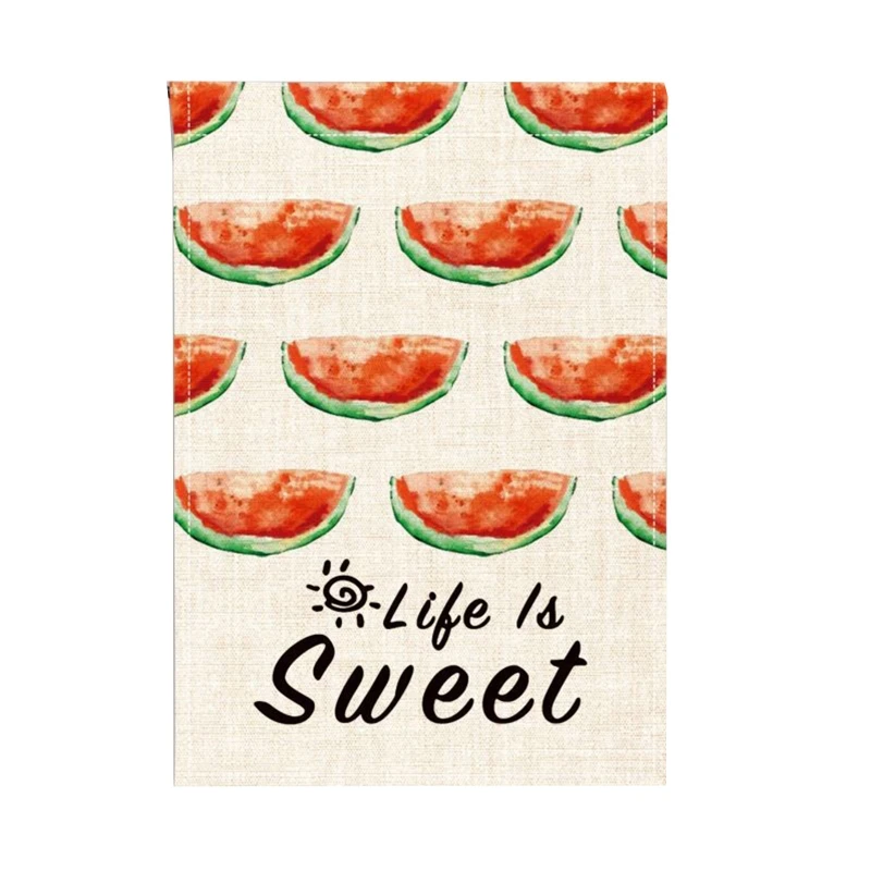 Летний Садовый флаг баннер с рисунком ананаса мороженого арбуза для оформления