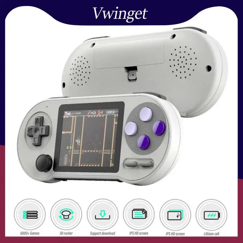 

Hd Mp3 Player Built-in 6000 Games Video Player Handheld With Rocker Game Player For Birthday Gift 3 Inch Double-rocker Mini