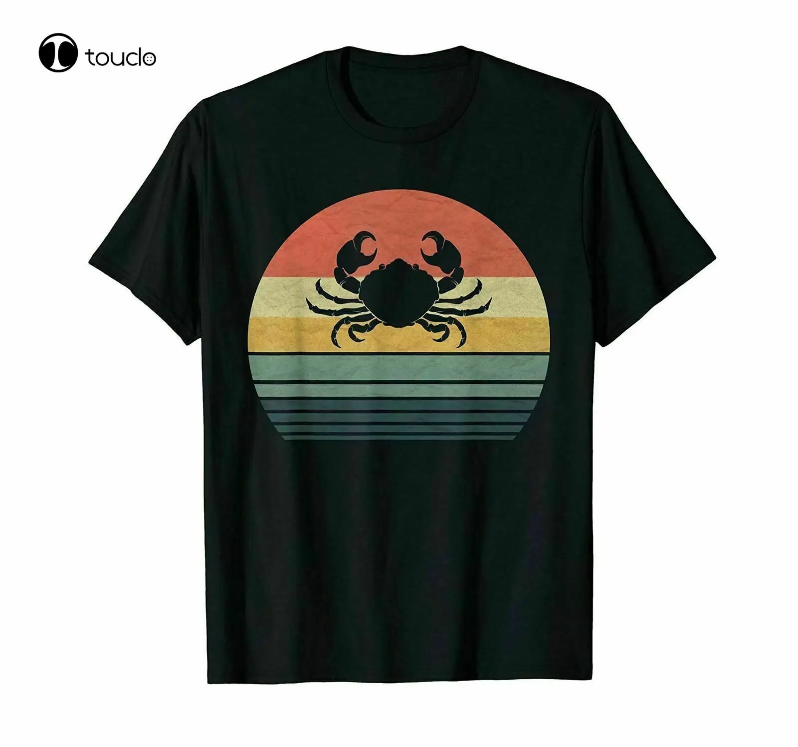 

New Retro Vintage Crab Gift For Family Love Animals T-Shirt Cotton 2021 Cotton Tee Shirt Unisex