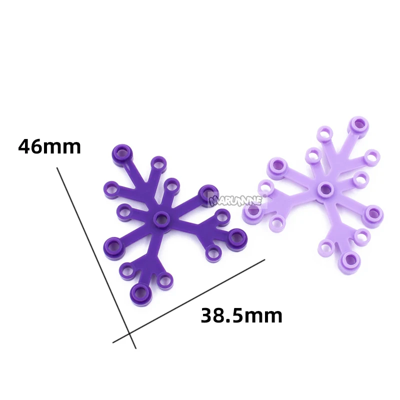 Marumine 50 Шт. Цветочные Деревянные Блоки Совместимые 2417 Классические Строительные