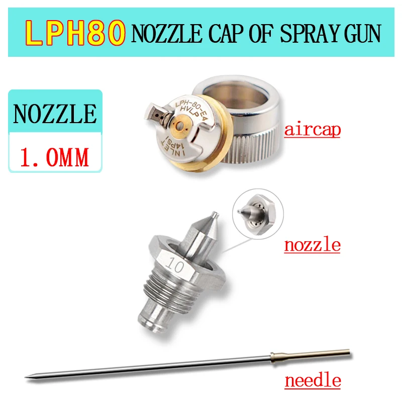 

LPH50, RG3L,LPH80 аксессуары для пистолета-распылителя, LPH-50,LPH-80, RG-3L, набор игл для сопла