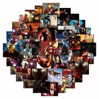 52 movie character iron man stickers non repeated student reward stickers water cup textbook helmet decoration stickers
