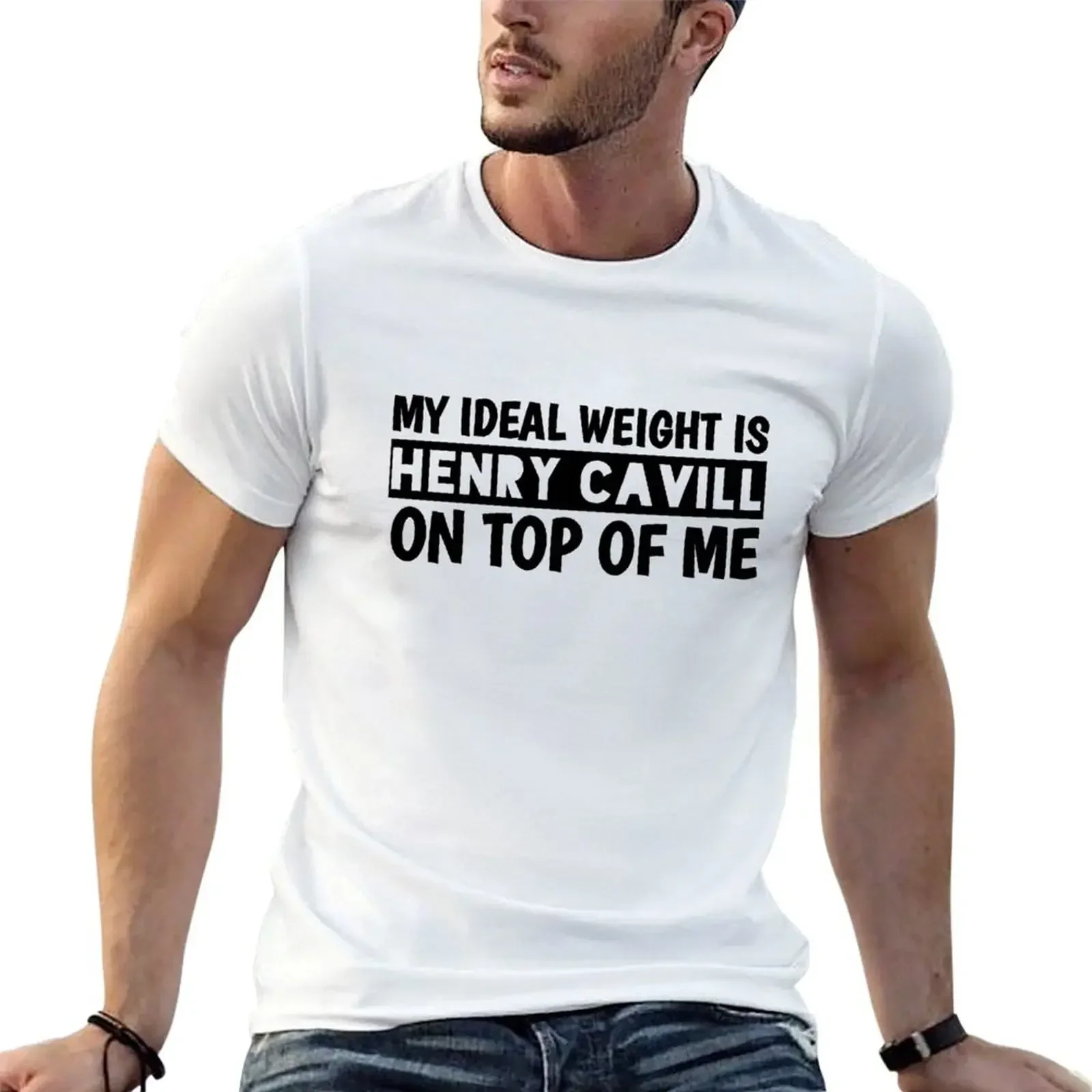 Футболка My Ideal Weight Is Henry Cavill On Top Of Me футболка с короткими рукавами винтажная