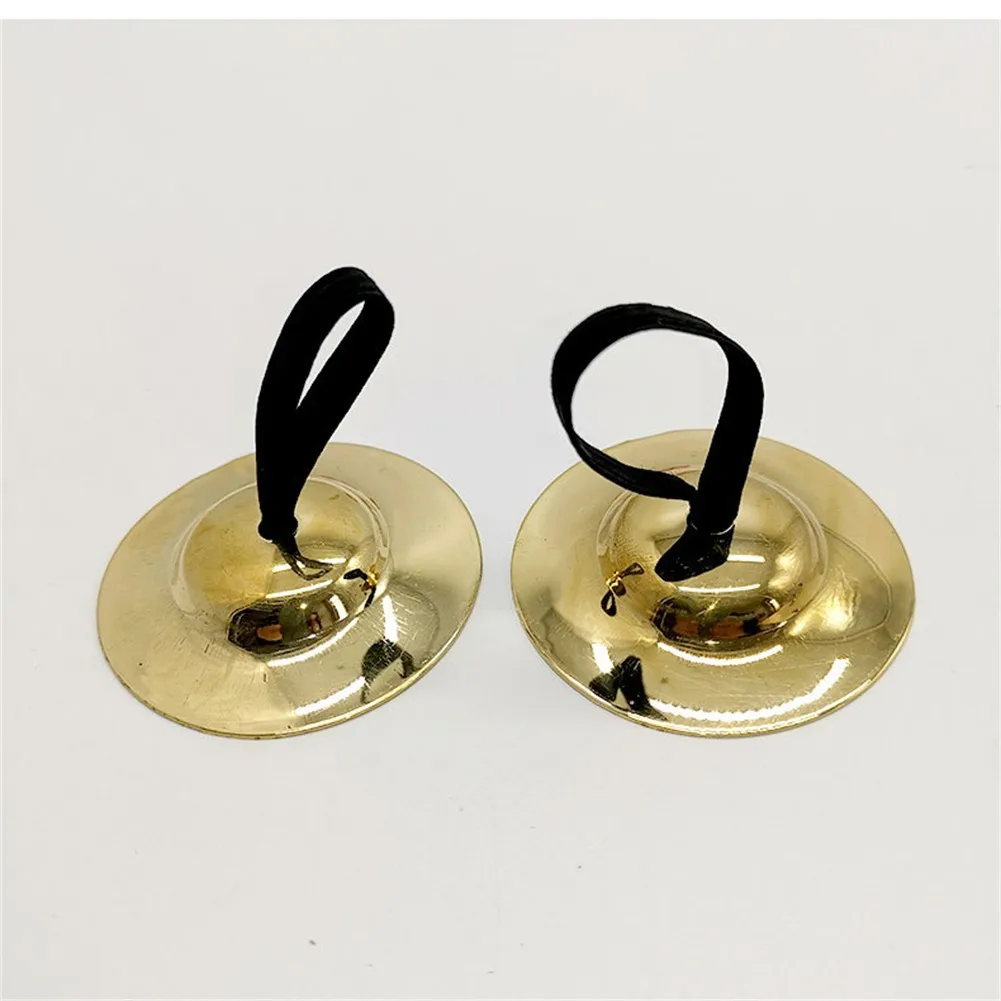 

Instrument Dance Finger Finger Cymbal Toy Education Gold Metal Percussion Small 1 Pair Dancing Props Delicate Brand New