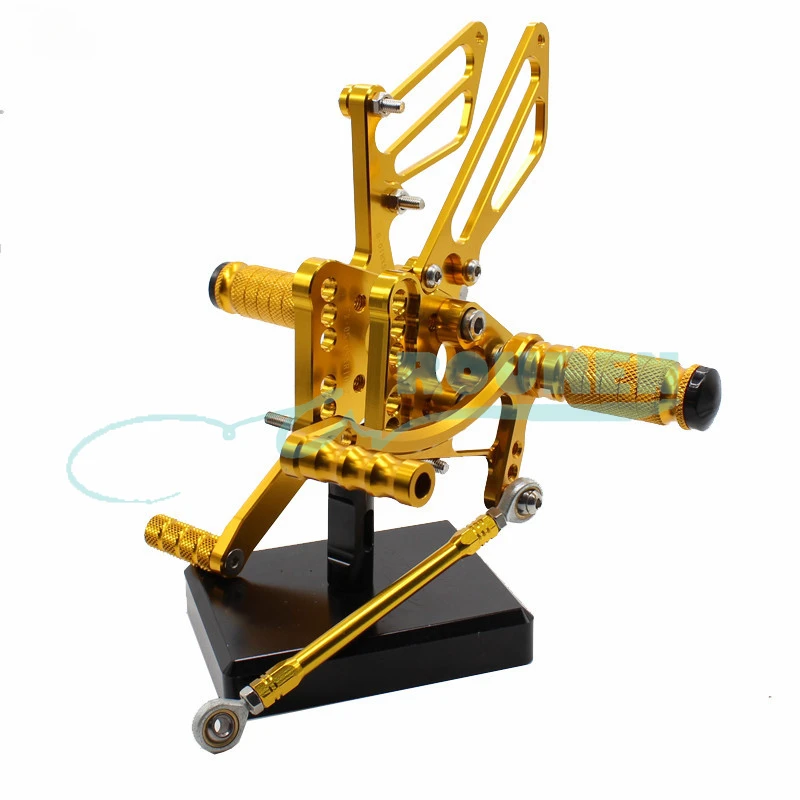 

CNC Rear Set Stand Footpegs Motorcycle Rearset Footrest Foot Pedal Pegs for Suzuki GSXR1000 K5 K6 2005-2006 Shift Lever Bracket