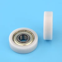 1pcs 8x26x8 mm nylon plastic wheel with bearings flat miniature pulley pom hard door window drawer