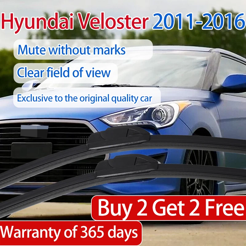 

ShangKeWen Boneless Silicone Windshield Frameless Rubber Wipers Blade For Hyundai Veloster Universal Wipers Hyundai Accessories