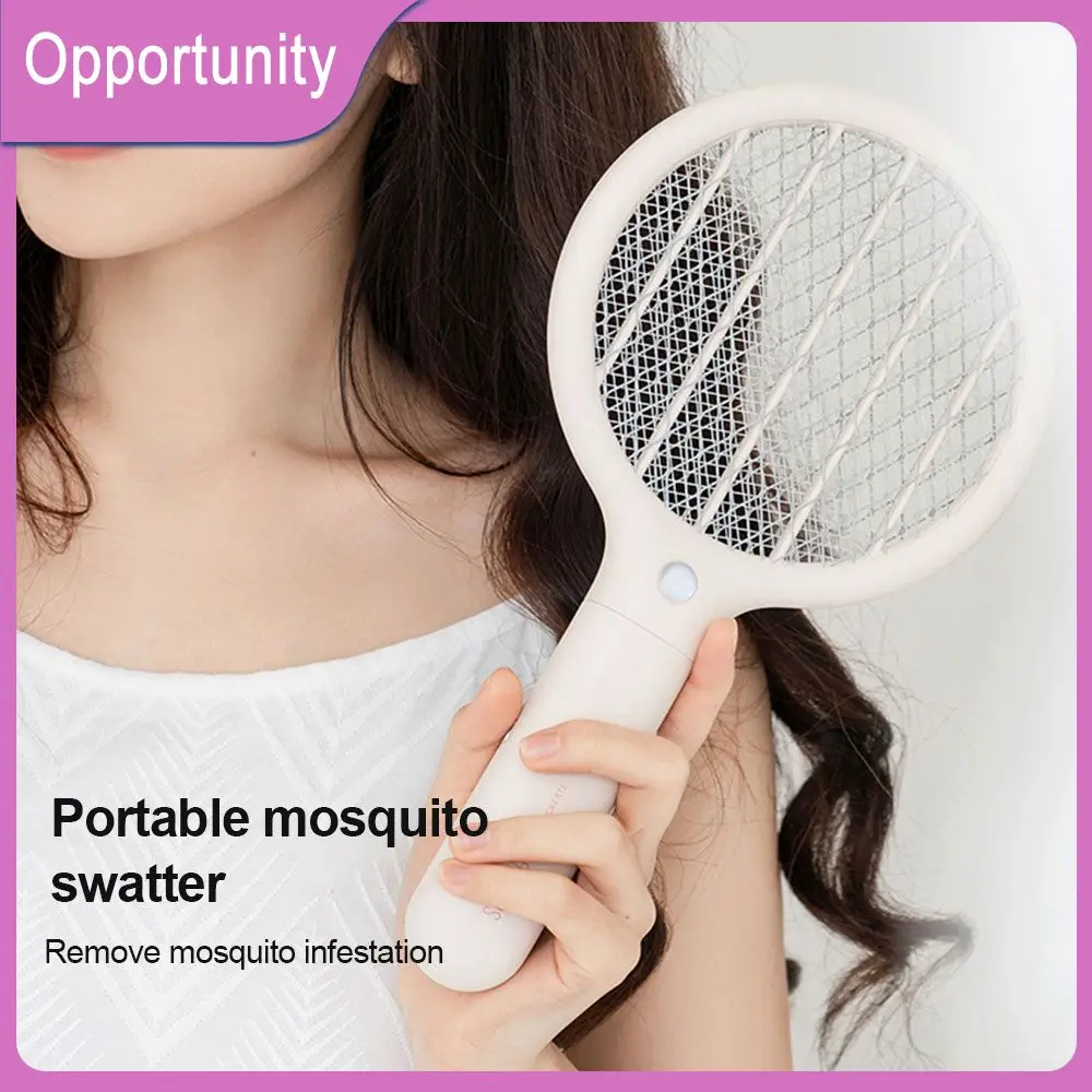 

Drop Shipping Trap Mosquito Killer Lamp 3500V Electric Bug Zapper USB Rechargeable Summer Fly Swatter Trap Fly Swatter Trap