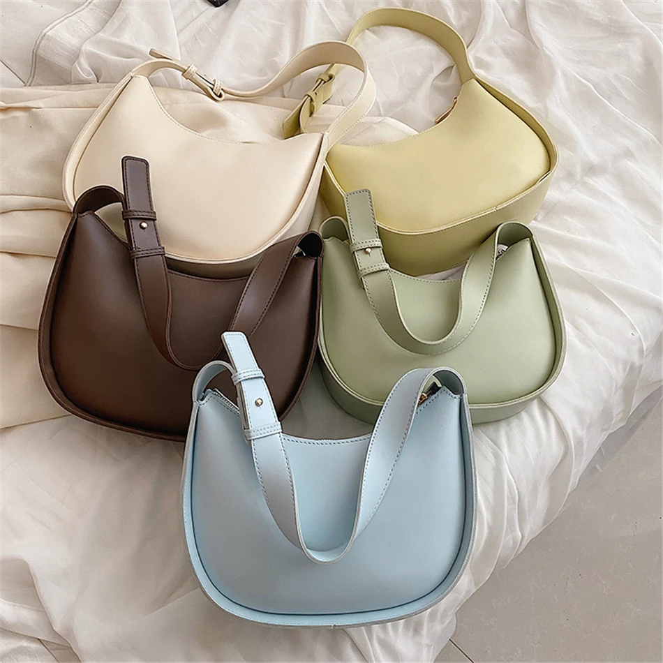 

Роскошные трендовые женские сумки 2023, стильные дизайнерские простые сумки-седла в стиле ретро, круглые Наплечные Сумки из искусственной кожи