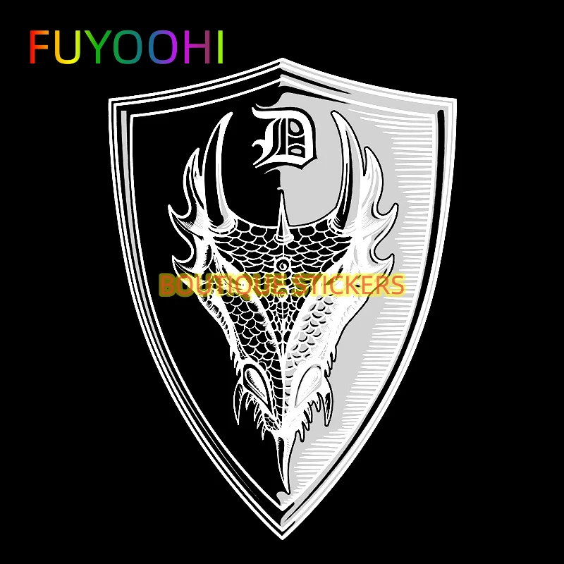 

FUYOOHI красивые наклейки забавные голова дракона щит автомобиль наклейка мотоцикл водонепроницаемые наклейки